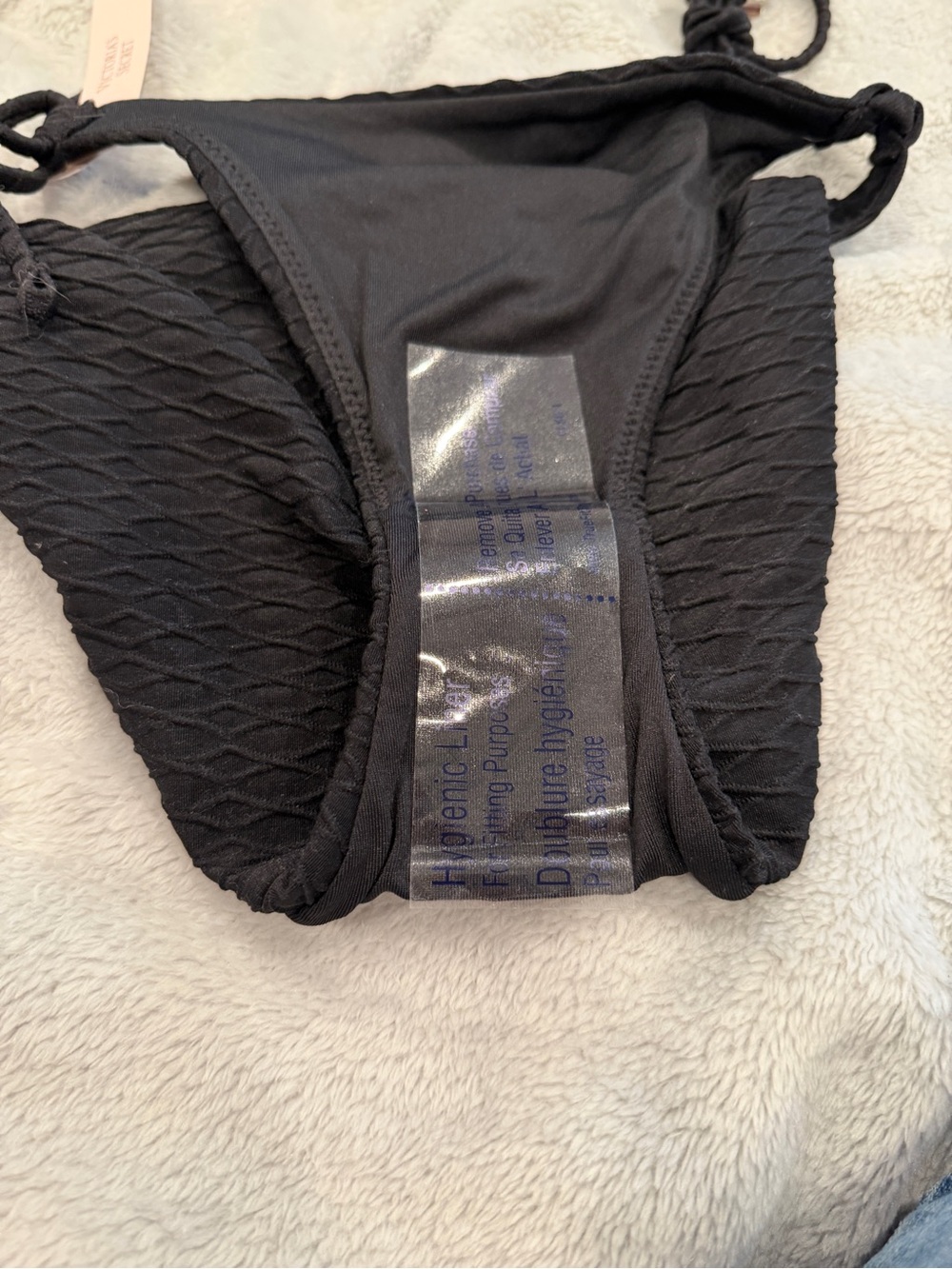 NWT Victoria's Secret Mix Match Side-Tie Bikini Bottom Black XS - Picture 7 of 9